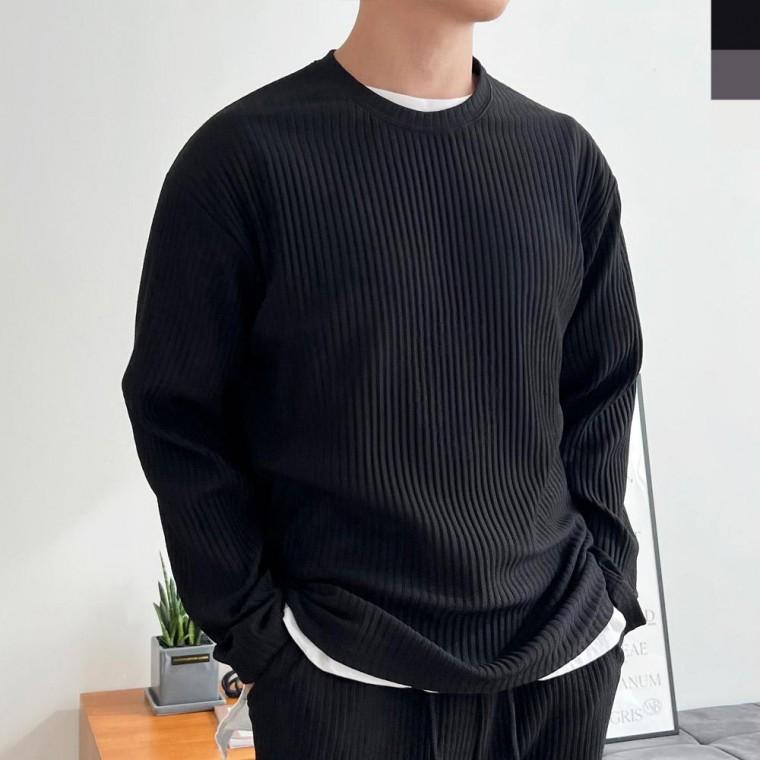 GQQ KT18 남자플긴팔티 체이스컬트 솔리드셔츠 솔리드남방 캐주얼셔츠 레드 티셔츠 슬림 남성의류 네이비