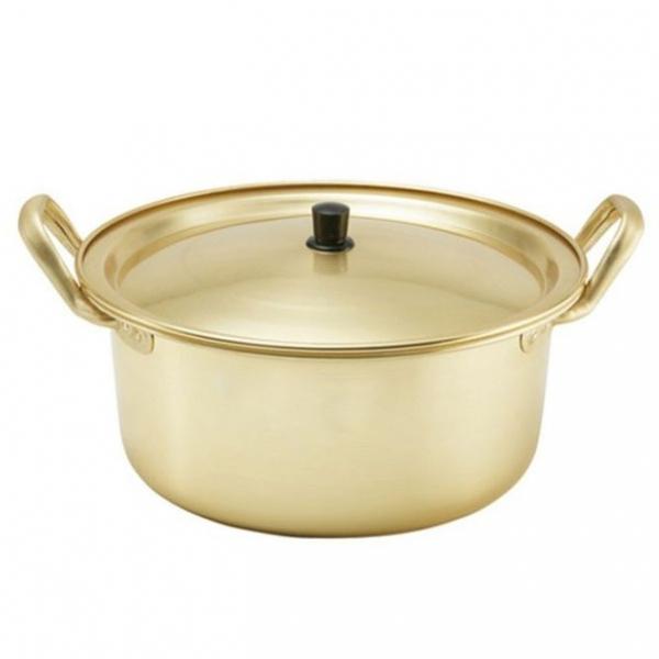 국산 양은 냄비 업소 가정 찌게 라면 냄비 양수 22cm