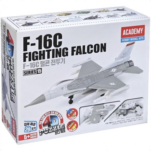 아카데미 F-16C 팰콘 전투기 4D 프라모델 퍼즐 조립