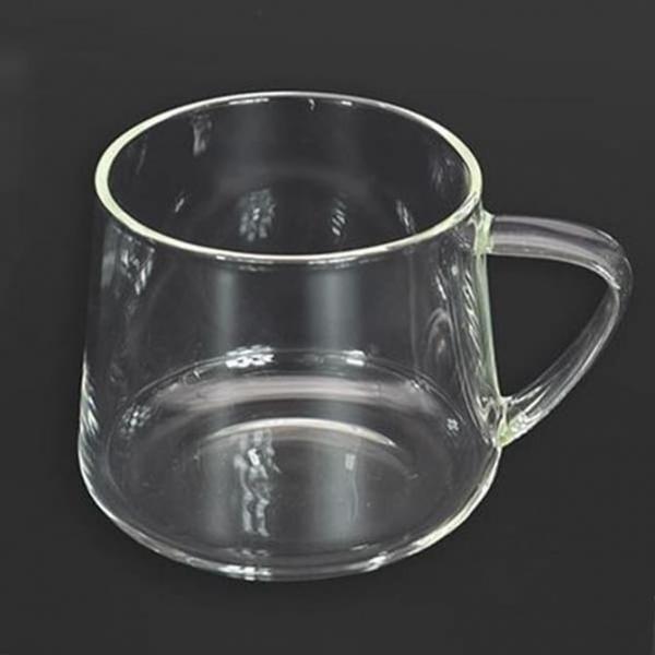 슬렌티드 머그컵 유리컵 커피잔 물컵 유리잔 400ml 1P