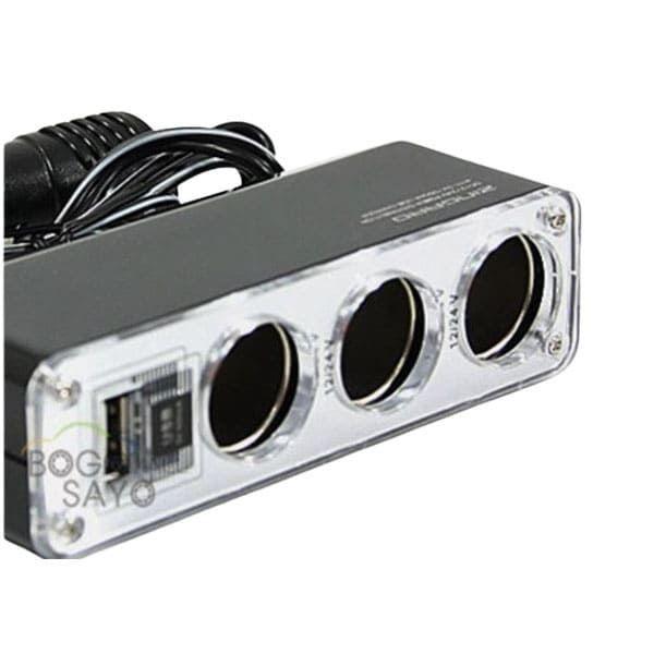 차량용 잭 소켓 3구 USB 1포트 시거잭 충전기