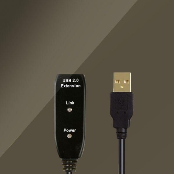 리피터 연장 케이블 신호 증폭 케이블 USB 2.0 5M