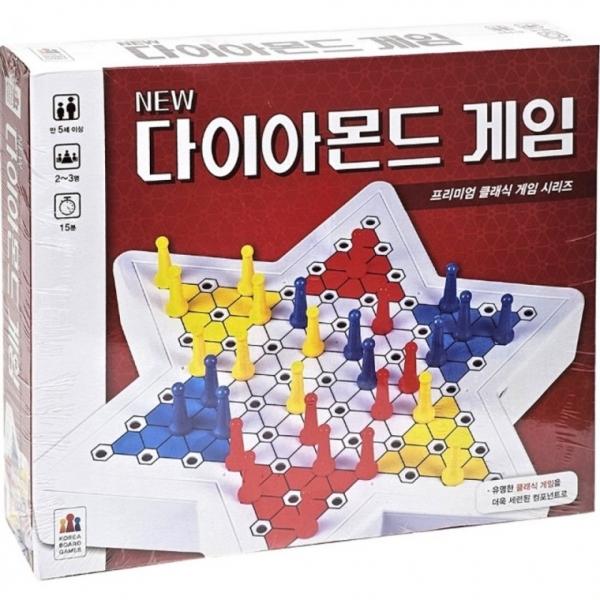 뉴 다이아몬드게임 클래식 체커 놀이 미니 보드 게임