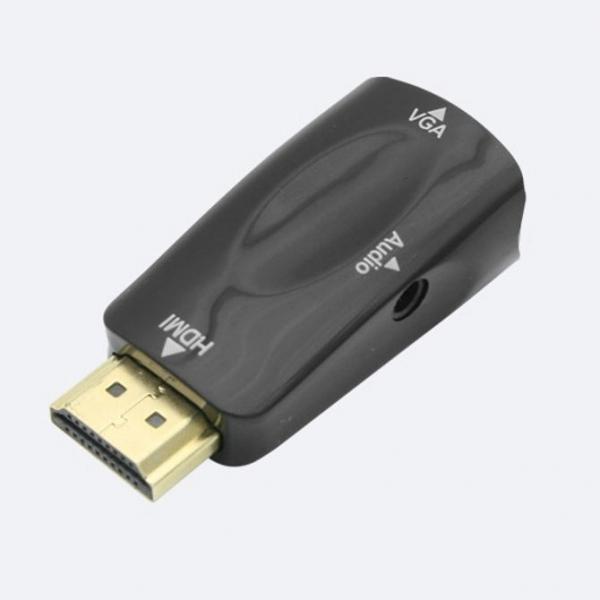 HDMI 컨버터 HDMI - VGA -Stereo 오디오 지원 젠더