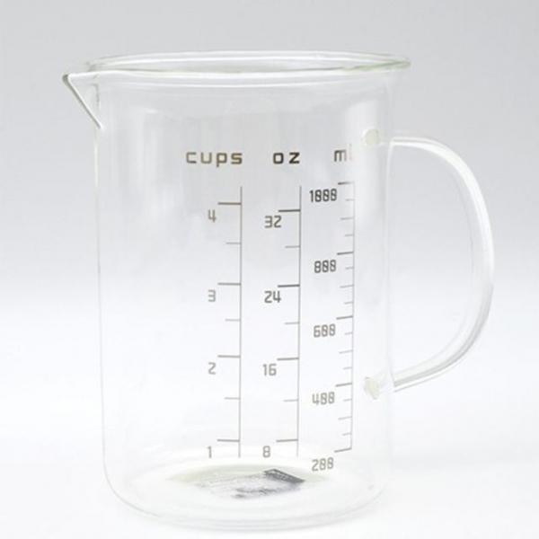 마카 유리 계량컵 비커 용량컵 제빵 계량컵 1000ml
