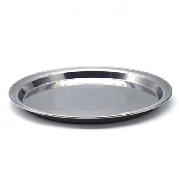 국산 스텐 쟁반 업소 서빙 원형 쟁반 트레이 350mm