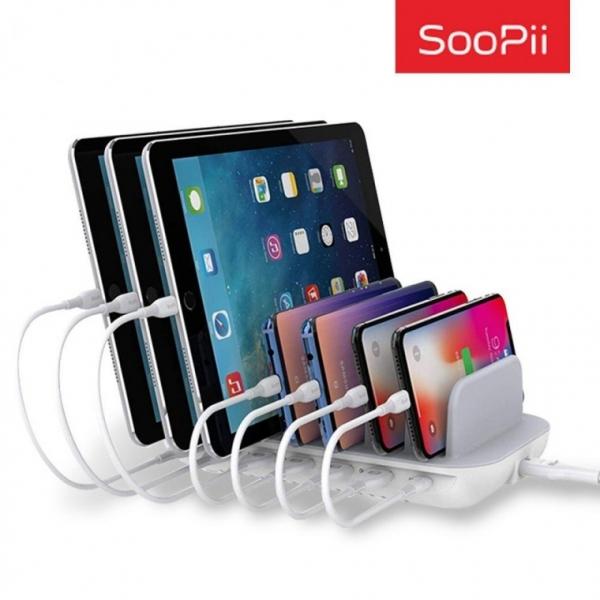 Soopii 7포트 USB PD PPS 초고속 멀티충전기 업소용 카페 식당 워크샵