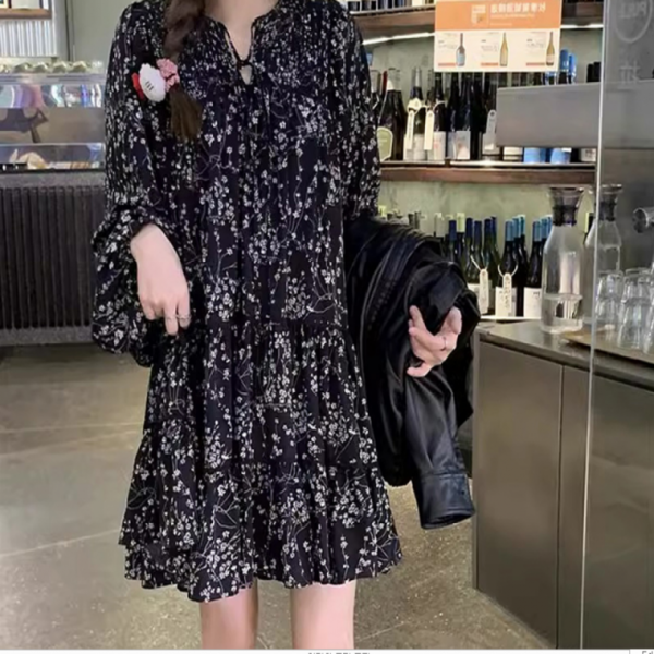 플라워원피스 정장 미니원피스 캉캉 미니 원피스 사무실 하객룩