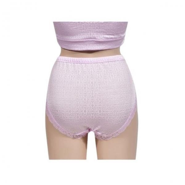 인견 플라워패턴 레이스라인 여싱 맥시팬티 바이올렛