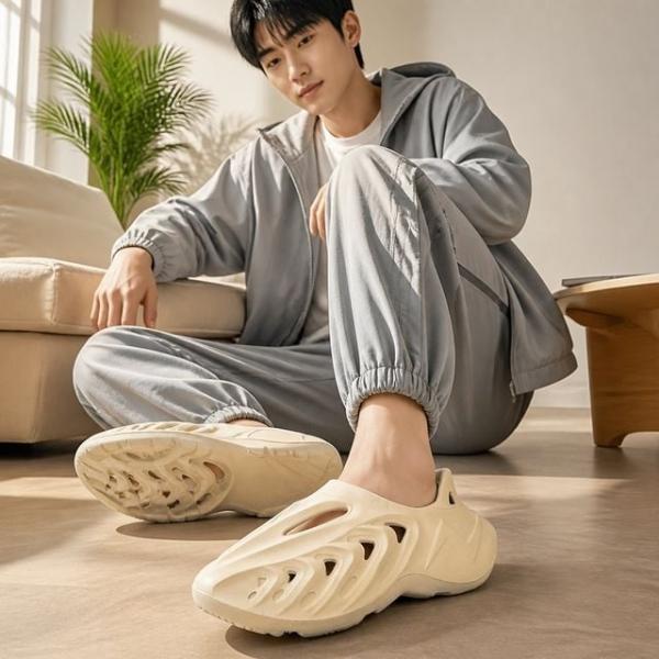 남자 뮬 슬리퍼 샌들 5CM 키높이 컴포트 슈즈