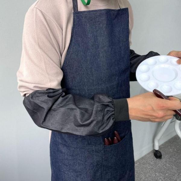데님앞치마 목공 공방 용접 작업용 포켓 데님 청앞치마