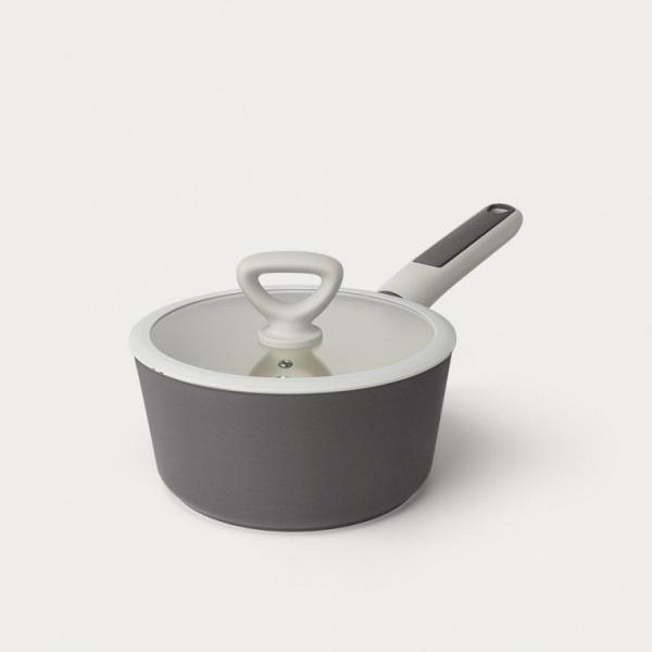 키친플라워 인덕션냄비 투톤 세라믹코팅 18cm 편수