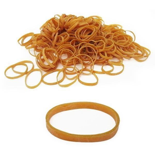 노란 고무줄 70x5mm 300g 벌크 두꺼운 노랑