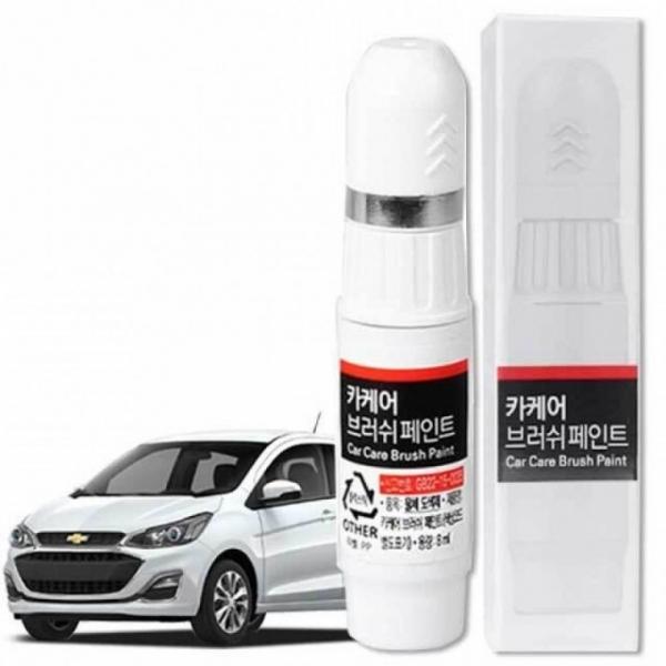 쉐보레 GJS 붓펜 스파크 아이슬란드 블루 도색 휠복원
