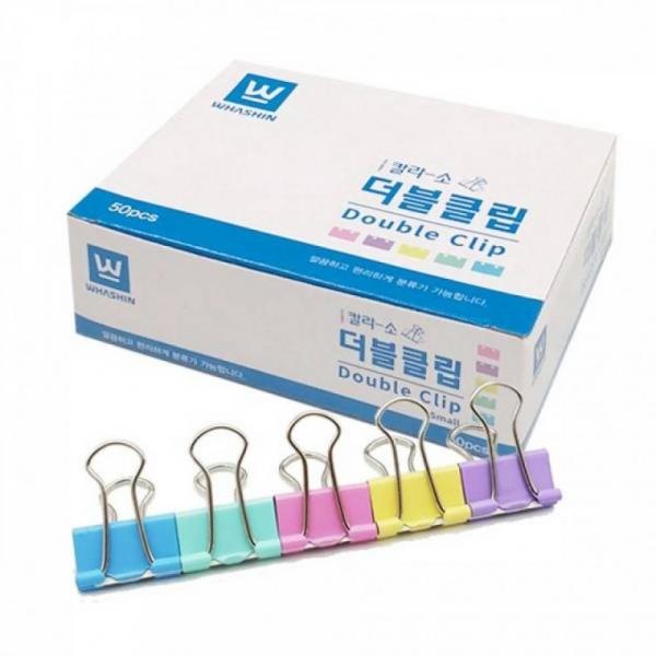 더블 클립 크립 집게 소 종이 50개입 서류집게