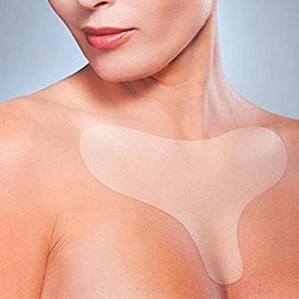 T형가슴패드 실리콘 주름 제거 목 패드 안티링클 패치