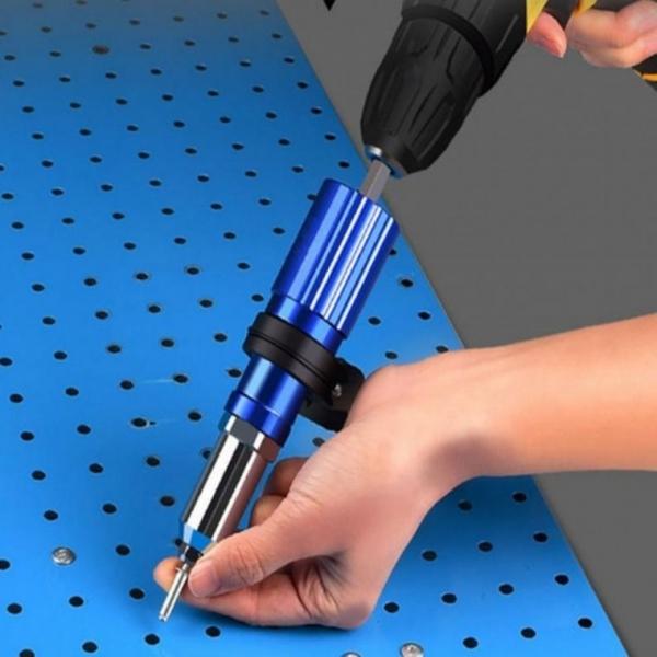리벳건어댑터 전기 너트 드릴 DIY 작업 목공 비트