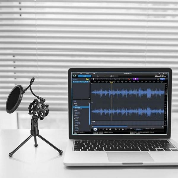 마이크필터스탠드 삼각대 녹음 방송 ASMR 컴퓨터 네트