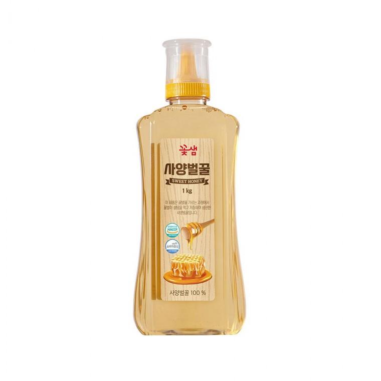 꽃샘 사양벌꿀 1kg 국내산 튜브형