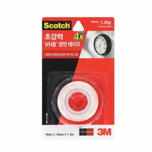 3M 스카치 VHB양면테이프 폼테이프 5115 18mmx1.5m
