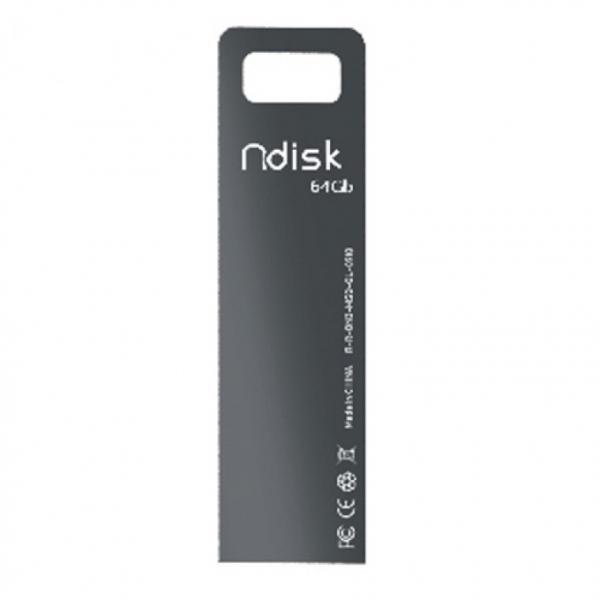 NDI 앤디스크 사무실 비즈니스 미니 고속 메탈 USB 메모리 데이터전송 64GB 2.0 블랙