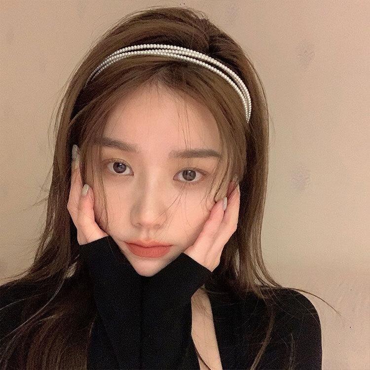 진주 헤어밴드 ELH012 큐빅 시계 여왕 헤어밴드 하트 패션잡화 band 쥬얼리 천지애 헤어액세서리 내조의 ha