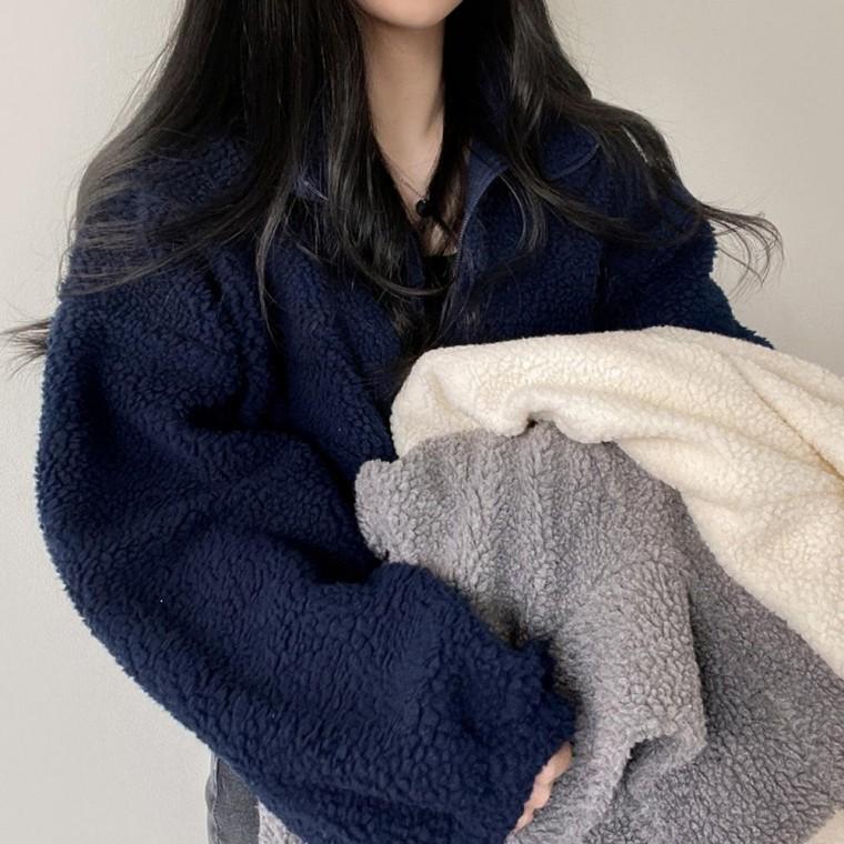 파이톤 뽀글이 크롭 집업 SD241204 롱 퍼 바람막이 점퍼 여성 여성 패딩 바람막이 경량 집업 구스다운 사파