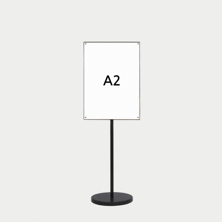 자석식 슬림 사인스탠드 A2 원형받침 가로세로겸용