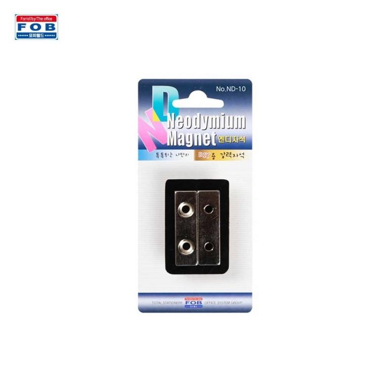 포비 초강력 네오디움 자석 ND-10 40mm x 12mm 2개입
