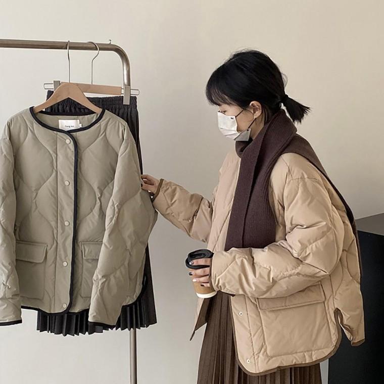 오버핏 누빔 패딩 점퍼 LLO130 보온 패딩 맨투맨 집업 아웃도어 점퍼 퍼 사파리 파카 패딩점퍼 봄 야상 낚