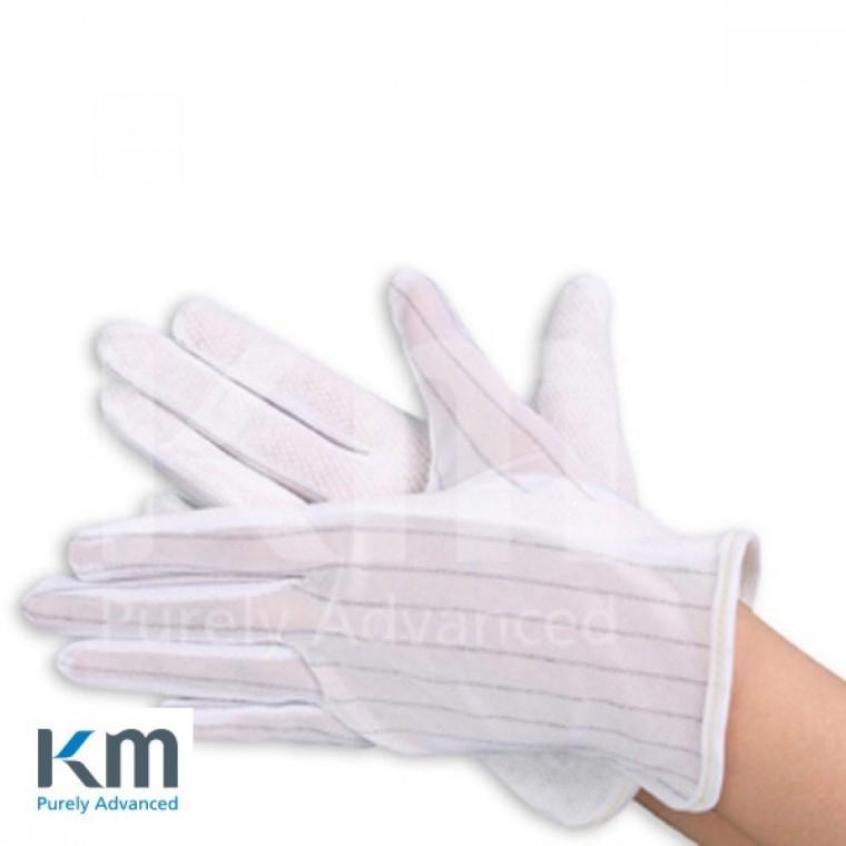 KM 크린룸 제전장갑 KMSG-41 PVC 엠보싱코팅 10켤레입