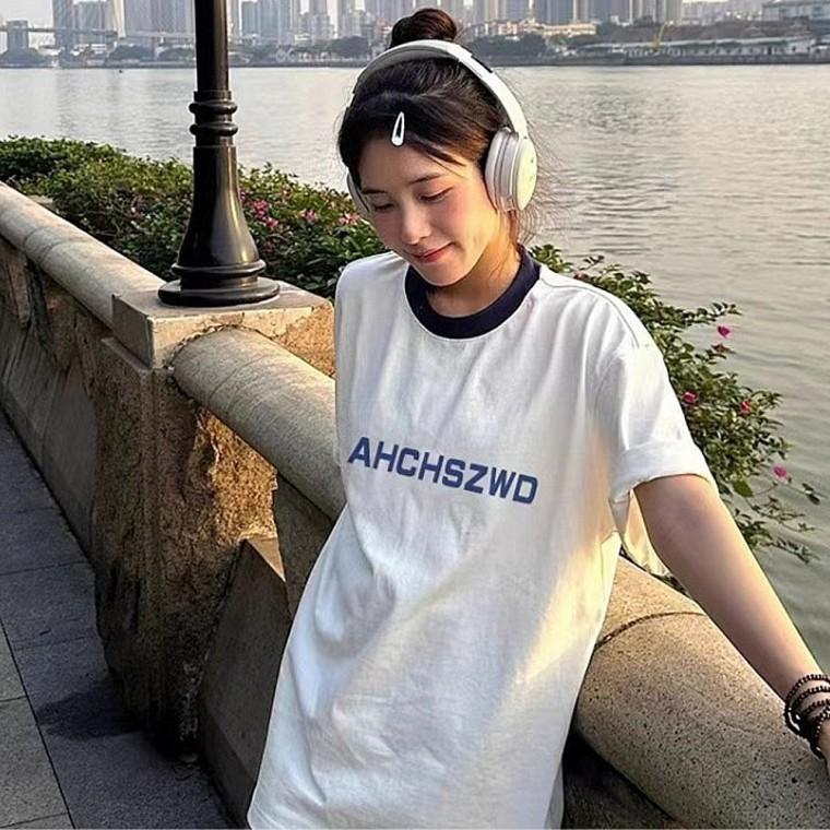 티셔츠 반팔티 여름 오버핏 인기 캐주얼 레터링