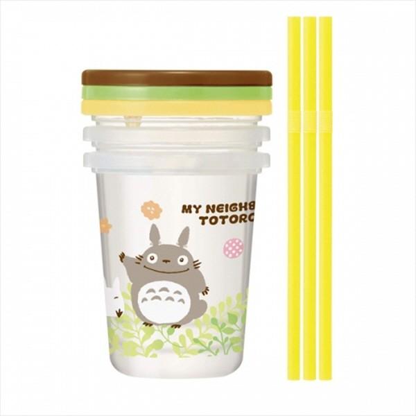 토토로 플랜츠 스트로우 물컵 3p세트 320ml