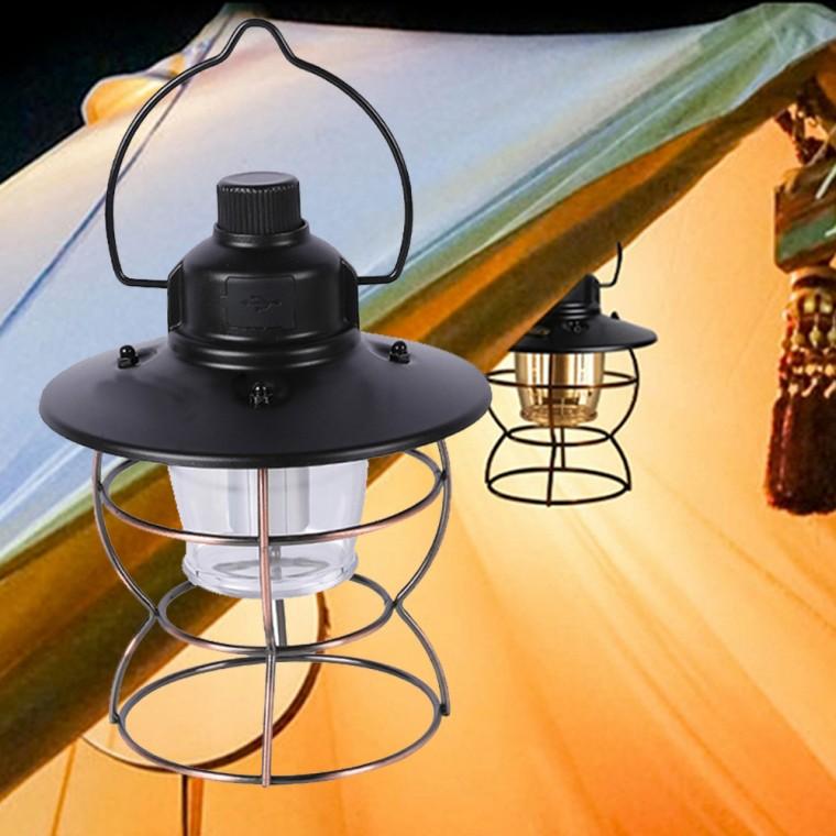 레트로 LED 충전식 차박 캠핑 조명등 랜턴 1601 캠핑등