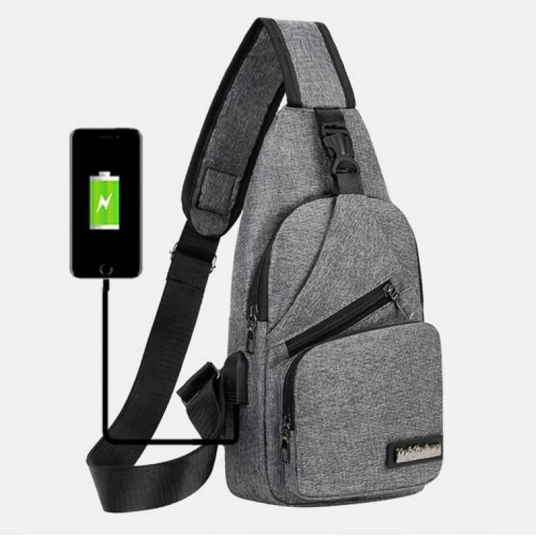 여행크로스백 크로스백 USB 충전 포트 힙색 메신저백 여행힙색