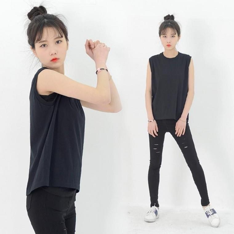 매력적인 여성적인 몸매 신상 여자민소매 여름나시 추천 인기