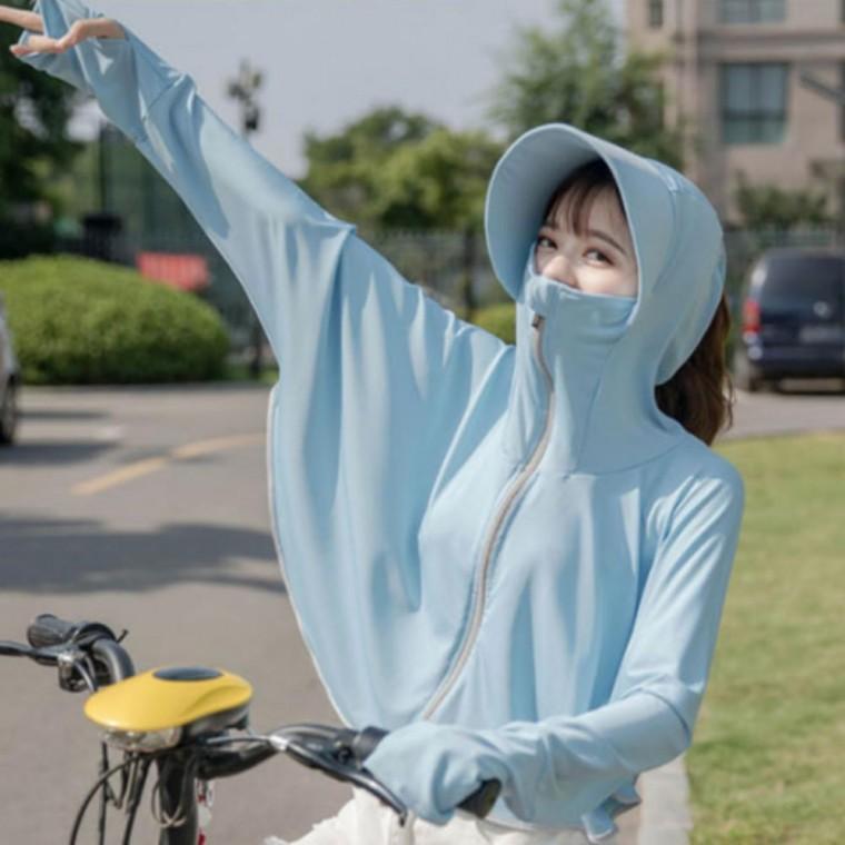 썬캡 후드 집업 자외선 차단 산책 야외 운동 농사