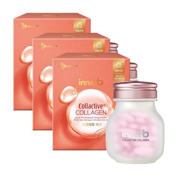 CJ웰케어 이너비 콜렉티브 콜라겐 930mg*84정 3개 (12주분)