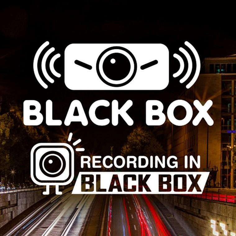 RECORDING BLACK BOX 반사시트지 자동차스티커