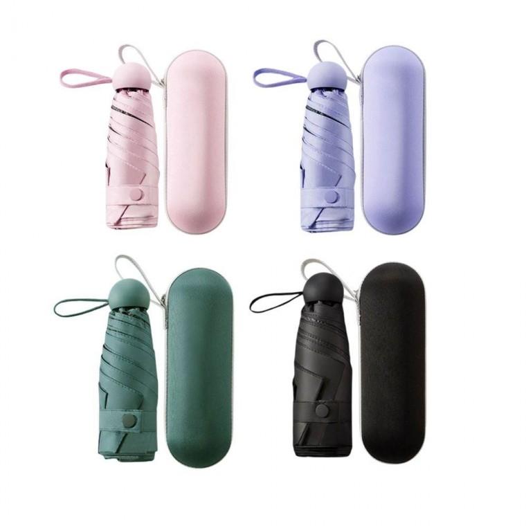 컴팩트 캡슐 5단 양우산 자외선차단 초경량 양산 우산