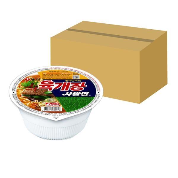 농심 컵라면 육개장 사발면 86g 24개입 BO