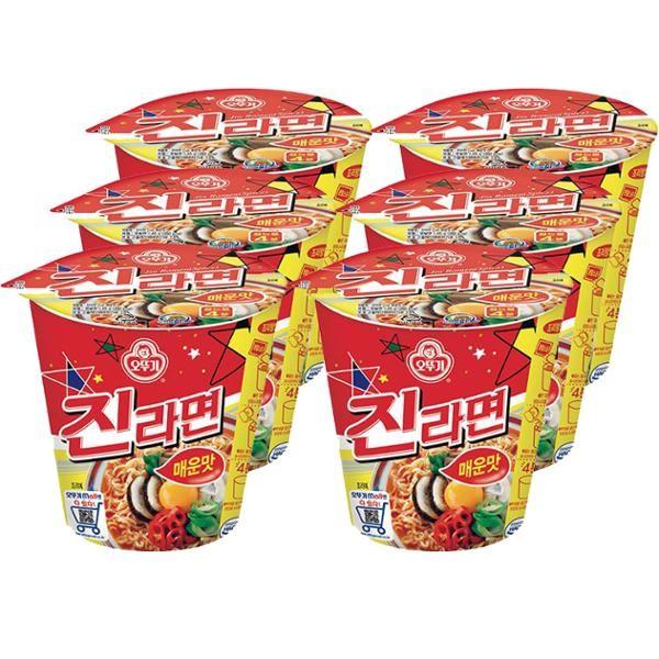오뚜기 컵라면 진라면 65g 18개입 매운맛