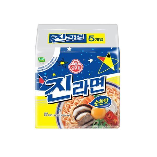 오뚜기 진라면 순한맛 봉지라면 멀티팩 5개입 8팩