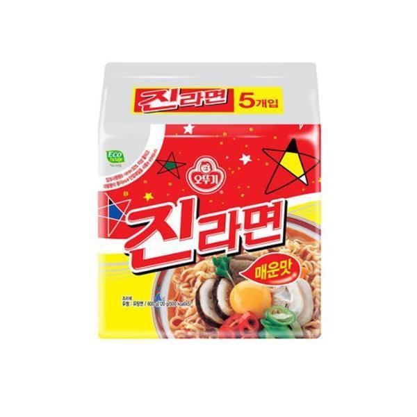 오뚜기 진라면 매운맛 봉지라면 멀티팩 5개입 8팩