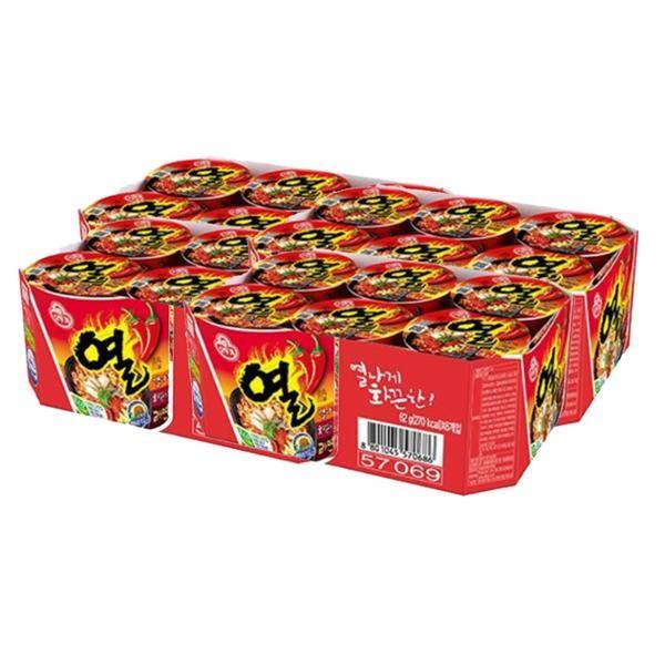 오뚜기 컵라면 열라면 62g 24개입