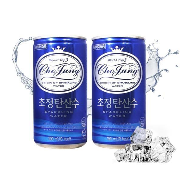 1+1 초정탄산수 190ml 30캔 (총60캔)