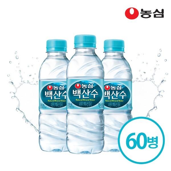 농심 백산수 330ml 60병 생수