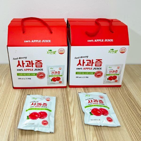 HACCP 인증 경북 의성 사과 100% 사과즙 100ml 50팩