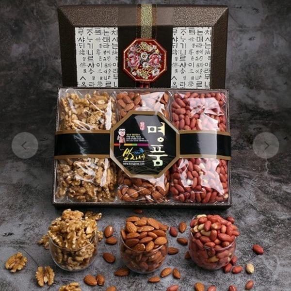 단체선물 명절선물 아몬드 호두 땅콩 3종 견과세트