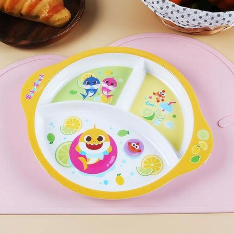 3절 식판 핑크퐁 아기상어 멜라민